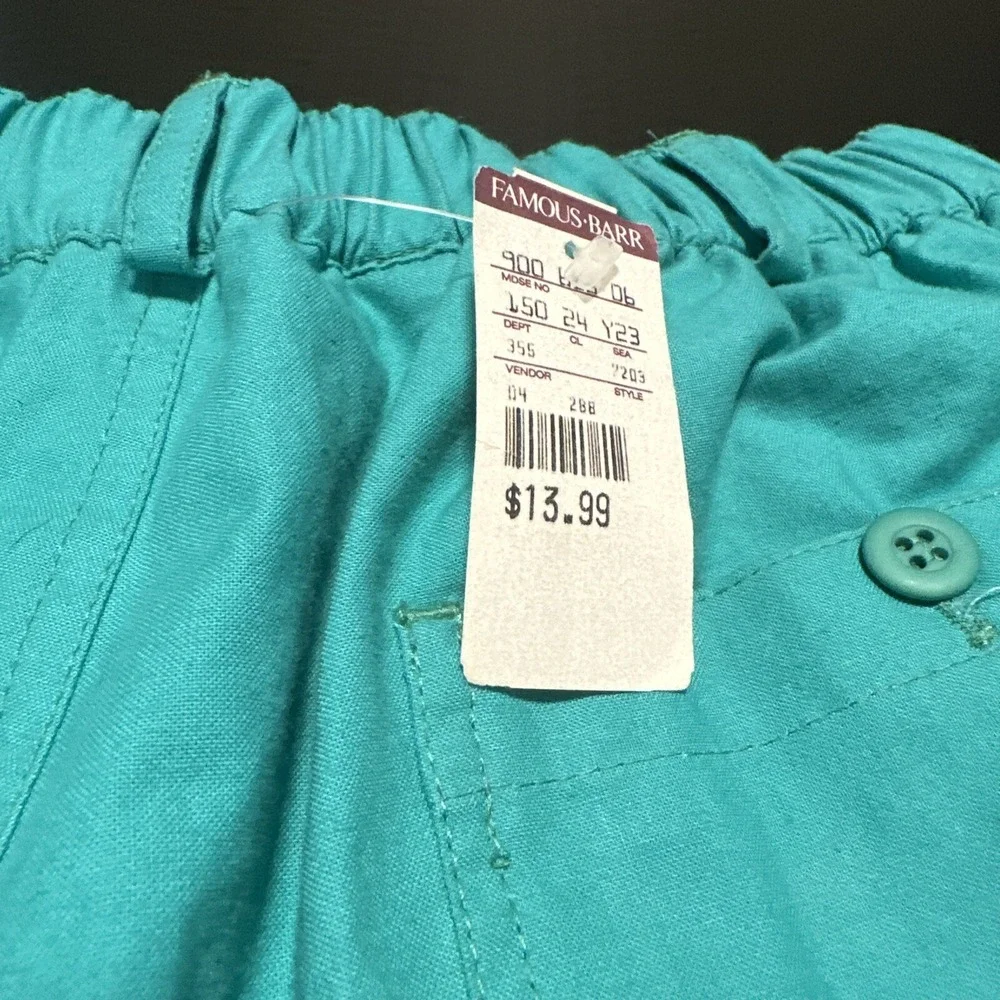 Vintage Men's Shorts‎ Winners Size Large Teal Famous Barr Men's Shorts